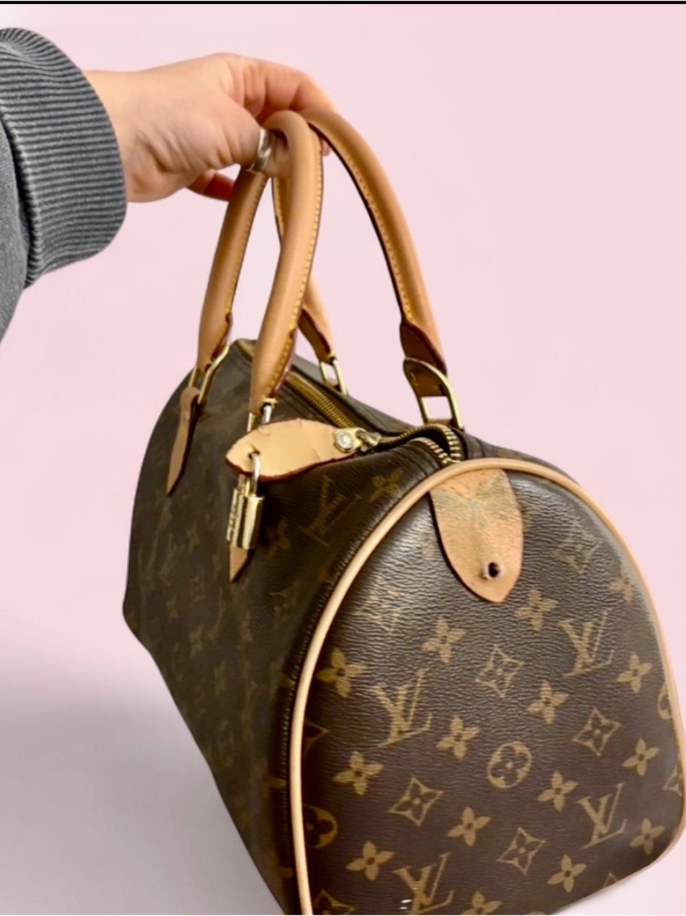 Unknown. Brown leather purse - Picture 4 of 15